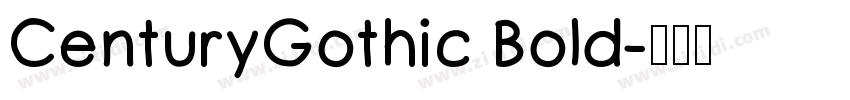 CenturyGothic Bold字体转换